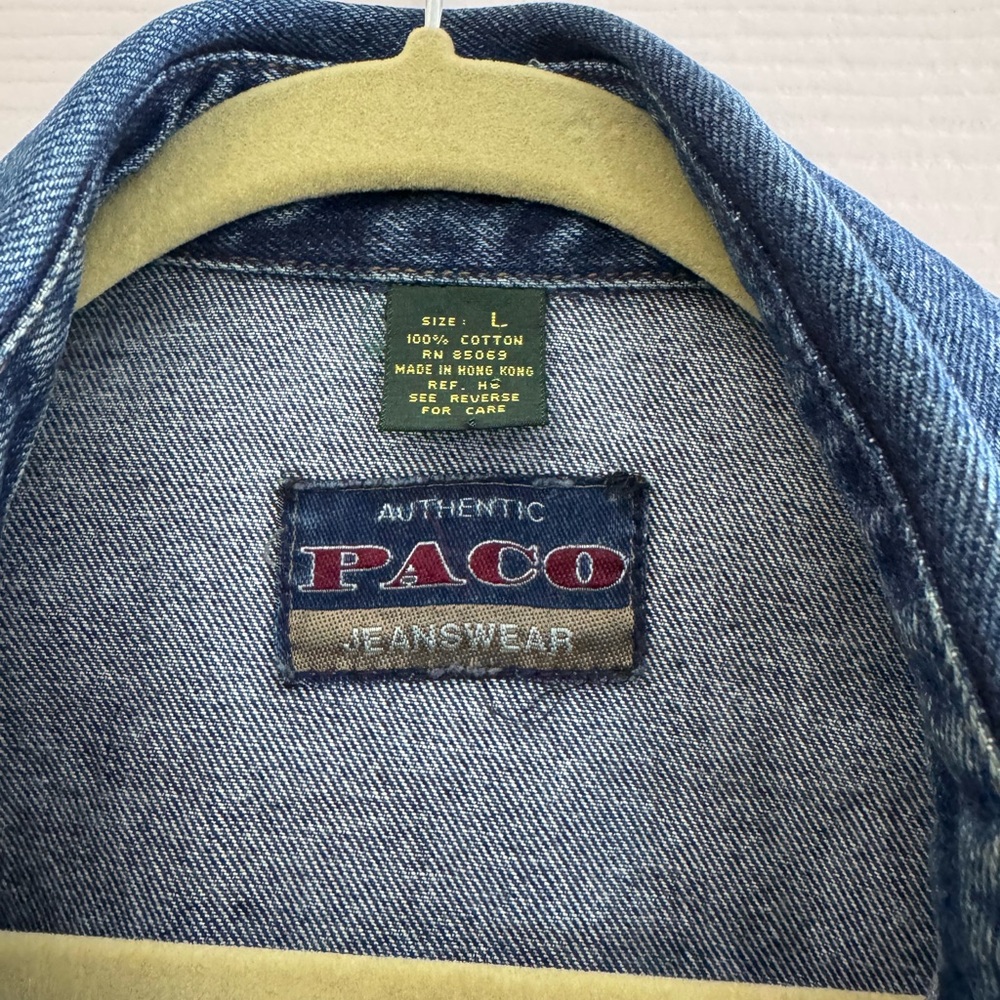 Vintage Paco Denim Button-Up (Chore) Jacket Size L - Picture 2 of 7